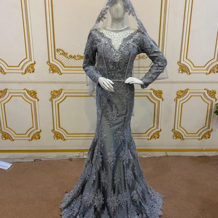 gamis syar i asdf 10-10 Baju Pengantin Wedding Dress Muslimah Jawa India kebaya pengantin duyung - s