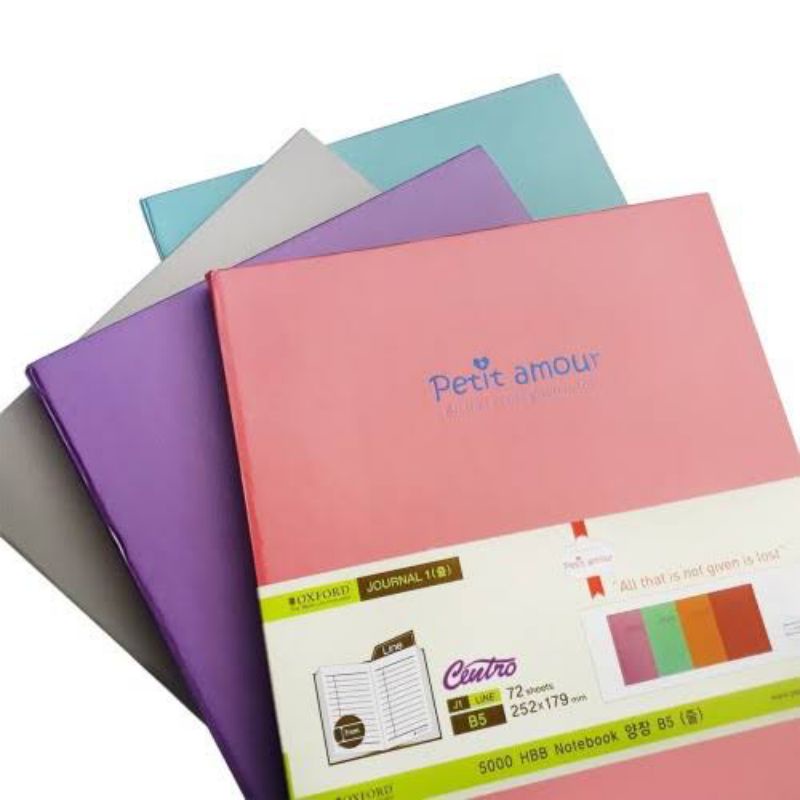

OXFORD PETIT AMOUR HARD COVER JOURNAL NOTEBOOK BUKU TULIS JURNAL DIARI SAMPUL KERAS