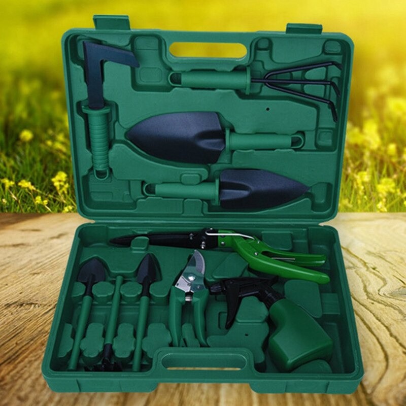 SEKOP TANAMAN ISI 10 SET / PERALATAN BERKEBUN / SEKOP TAMAN / SHOVEL GARDENING TOOLS / 10 Pcs Alat Berkebun Set Gunting Pangkas Taman Bonsai Garden Tools