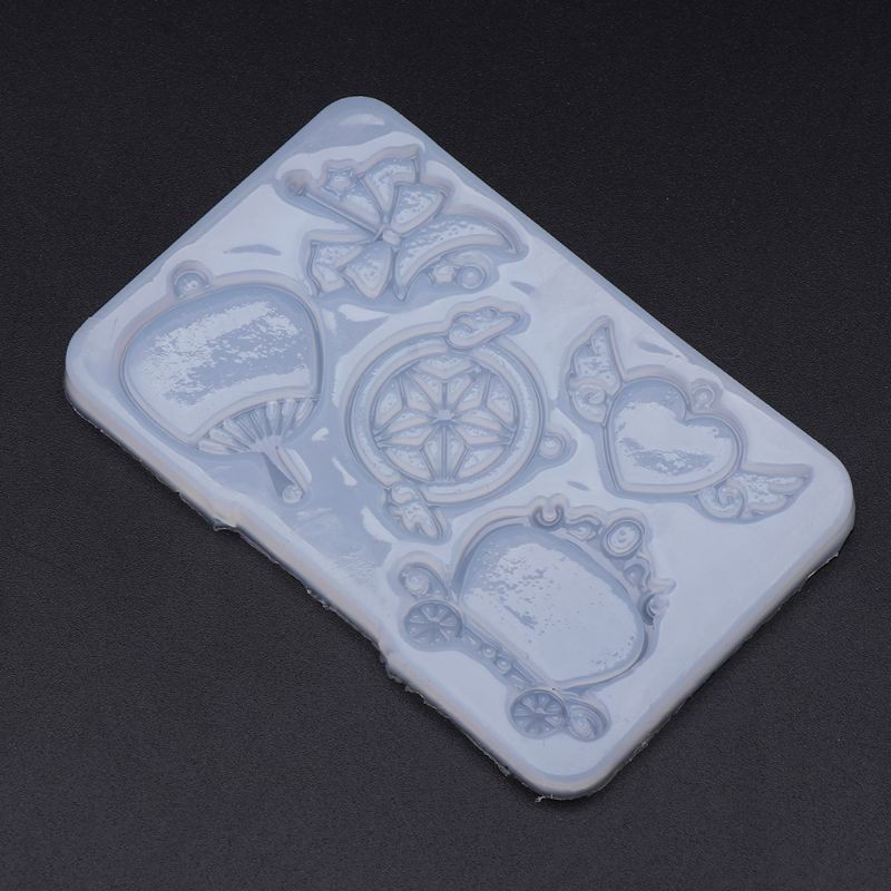 Glitter Silicone Mold DIY Jewelry Frame Cake Decoration Epoxy Resin Crafts Pendant Bakery Crafts Molds Combine Accessories