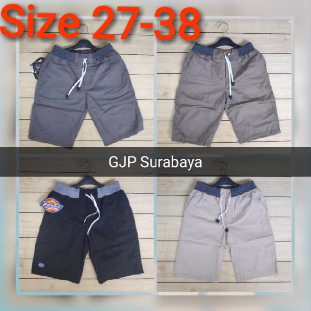 celana pendek pria surfing size 27 - 38 celana chino