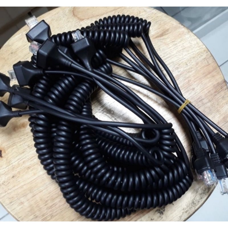 Kabel spiral mic radio rig kenwood Tm 281 Tm 271