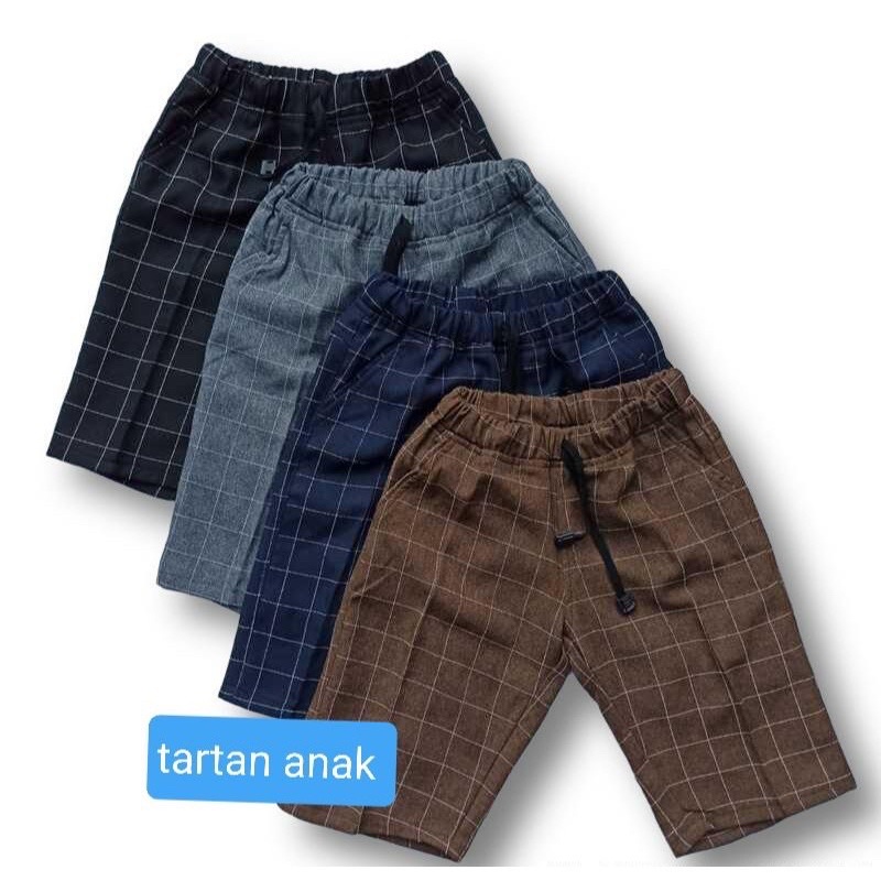 CELANA TARTAN ANAK PENDEK KEREN MODEL TERBARU SIZE 2 3 4 5 6 7 th