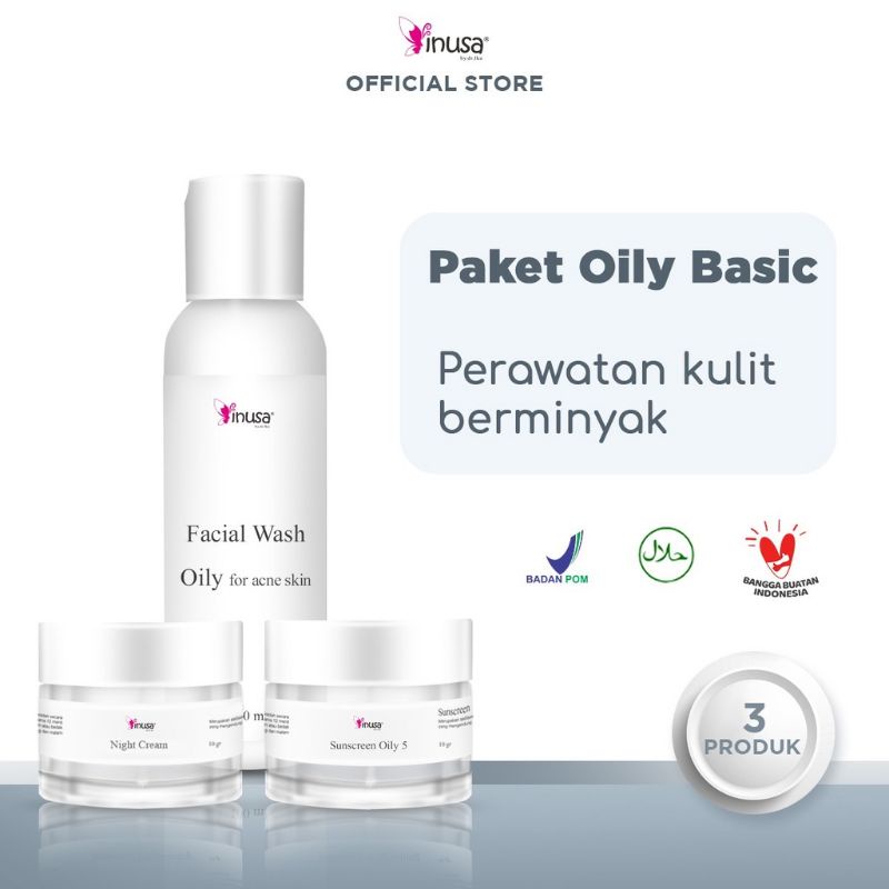 Paket Brightening Kulit Berminyak Inusa
