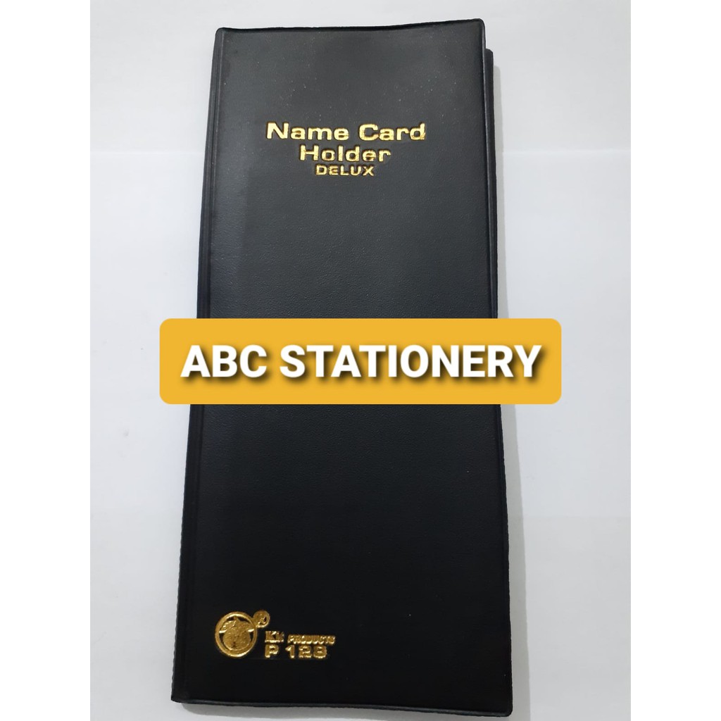 

Buku kartu nama bisnis name card holder berdiri delux kit products MURAH P-128