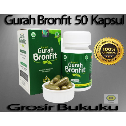 GURAH BRONFIT Naturafit Melegakan Saluran Pernafasan Asma Sesak Nafas Bronkitis - 50 Kapsul