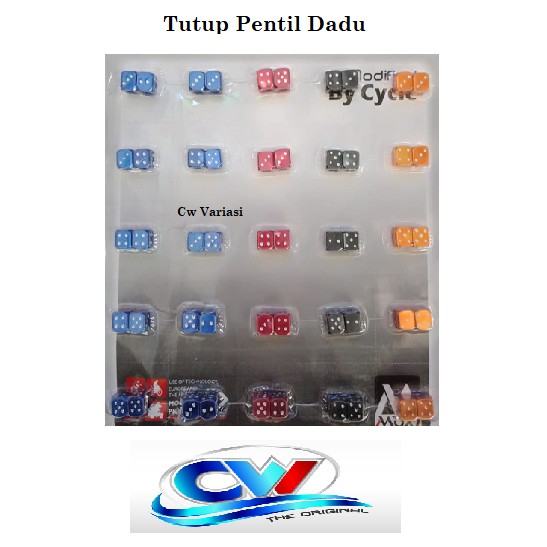 tutup pentil model dadu