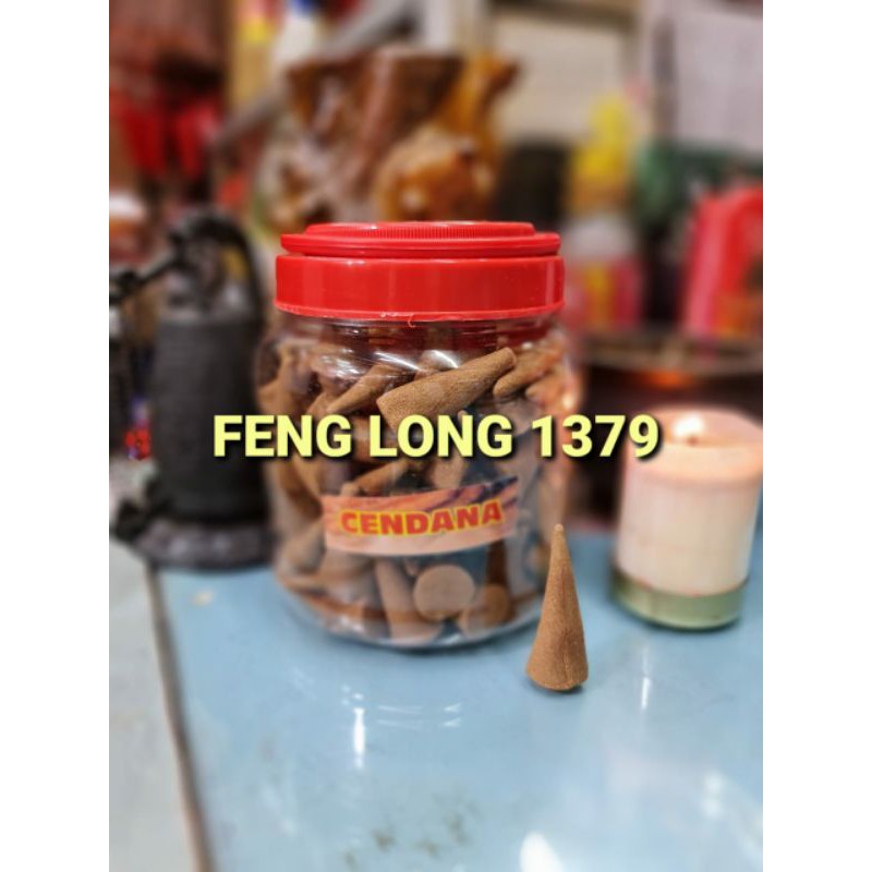 Hio Dupa Kerucut FENG LONG PLATINUM Cendana Cones Incense