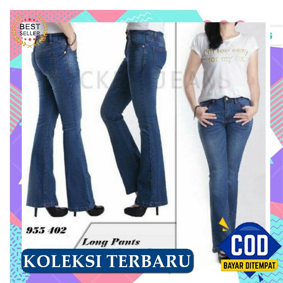 Celana Jeans Wanita Cutbray Kelly Light Rawis Bawah Bahan Stretch Melar Premium By Dominant Evodom J