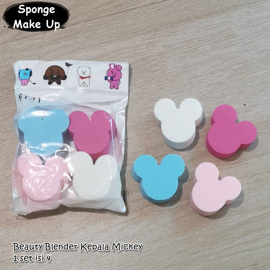 Sponge spons bedak foundation KEPALA MICKEY MOUSE