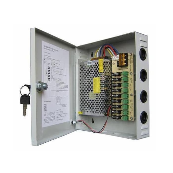 Power Supply CCTV 12V/10A BOX