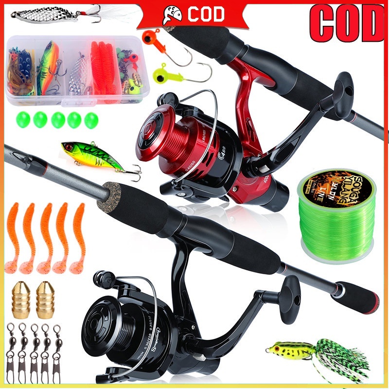 SOUGAYILANG JORAN PANCINGAN SET LENGKAP 1.8M JORAN TEGEK DAN 4BB REEL PANCING SET MEMANCING PANCING