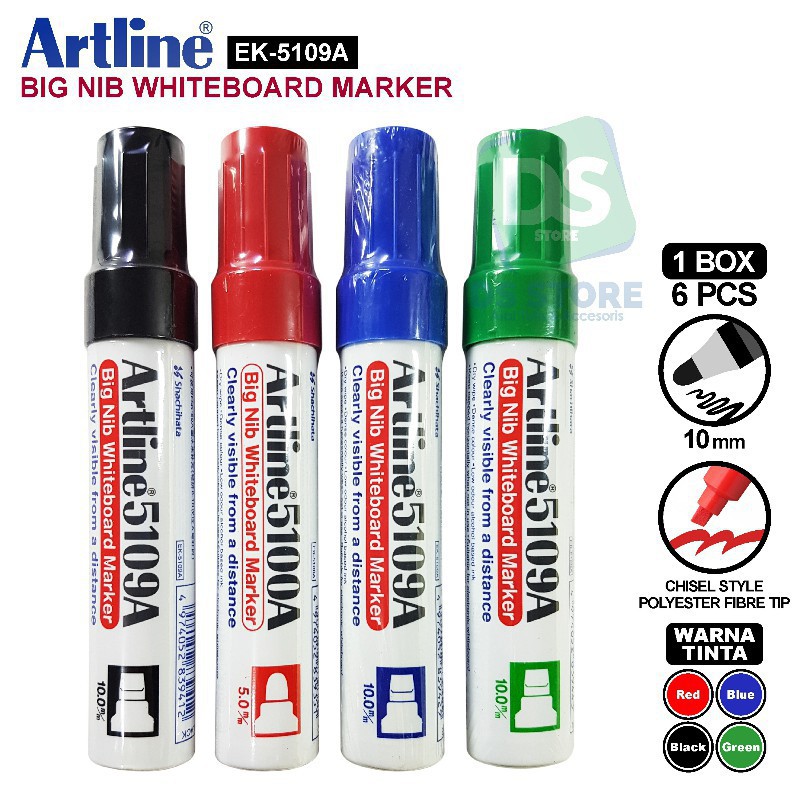 

Spidol Artline whiteboard marker big nib EK 5109A