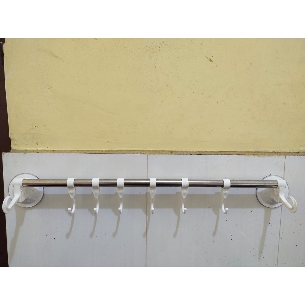 Rak Gantungan Handuk Tempel Kamar Mandi/Jemuran Handuk Stainless Steel Murah
