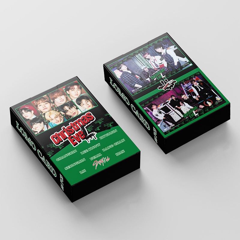 55pcs/box Stray Kids Photocards 2022 Christmas EveL Album LOMO Card HYUNJIN Postcard ((In STOCK) Kpop fan)