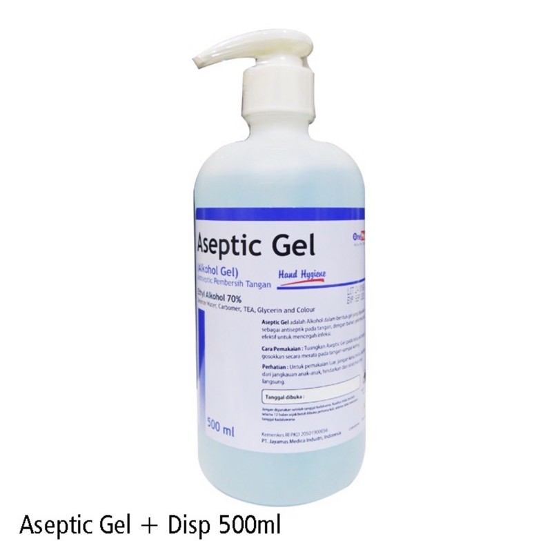 Aseptic Gel Hand Sanitizer 500ml+Dispenser OneMed