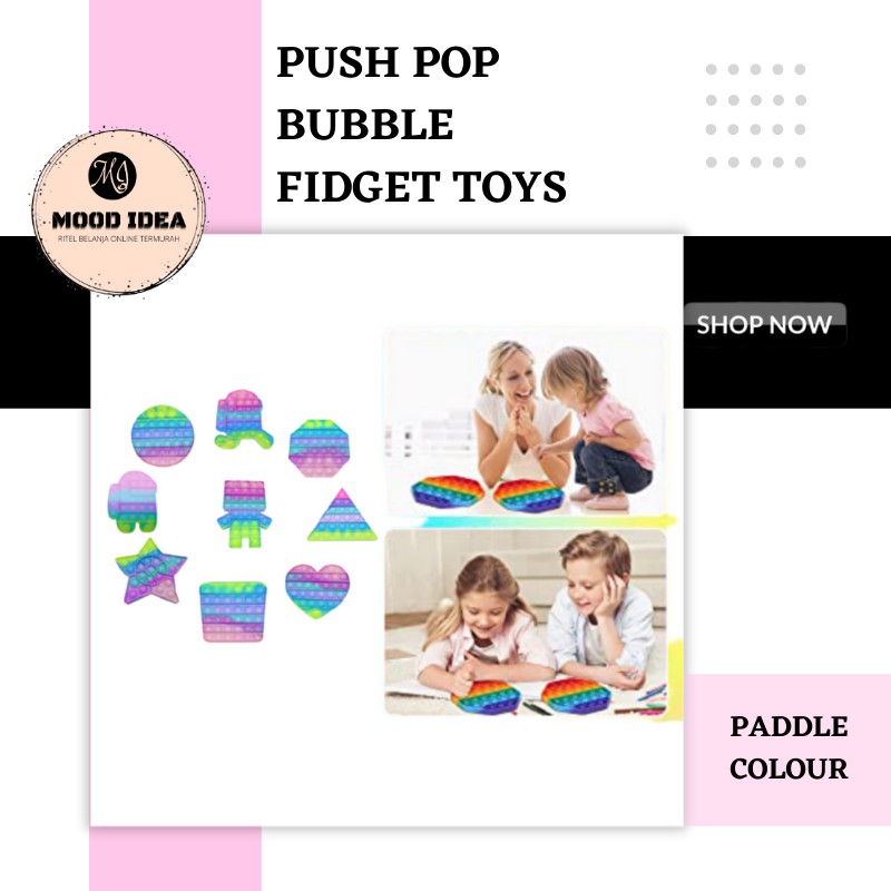 (MI) Pop It Rainbow Paddle Colour-1