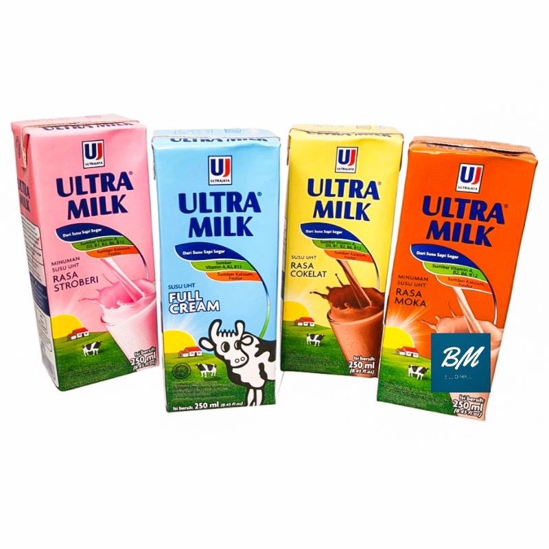 

Susu Ultra 250 ml / Susu UHT Susu Ultra Milk 250 ml