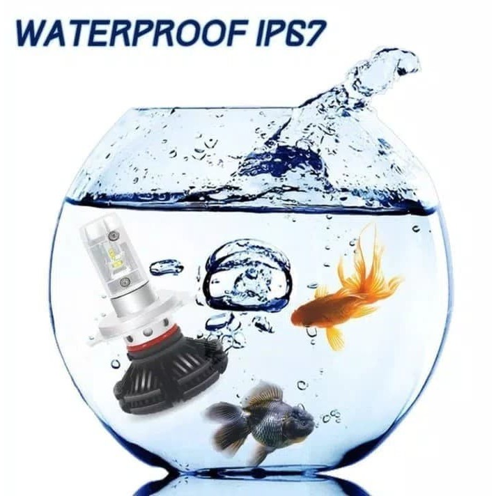 Lampu Mobil HB3 HB4 LED X3 LED Philips 12000LM Putih Kuning