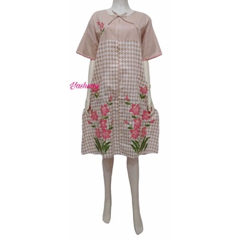 YASHUMI Daster Bordir Malangan Katun Premium Motif Bunga JB108