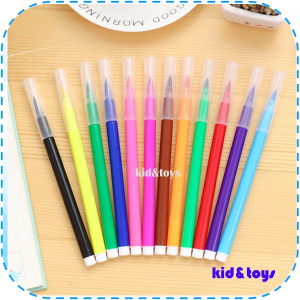 

Water Color Pen pena Cat Air dengan Ujung Lembut Pena Warna 12 Warna