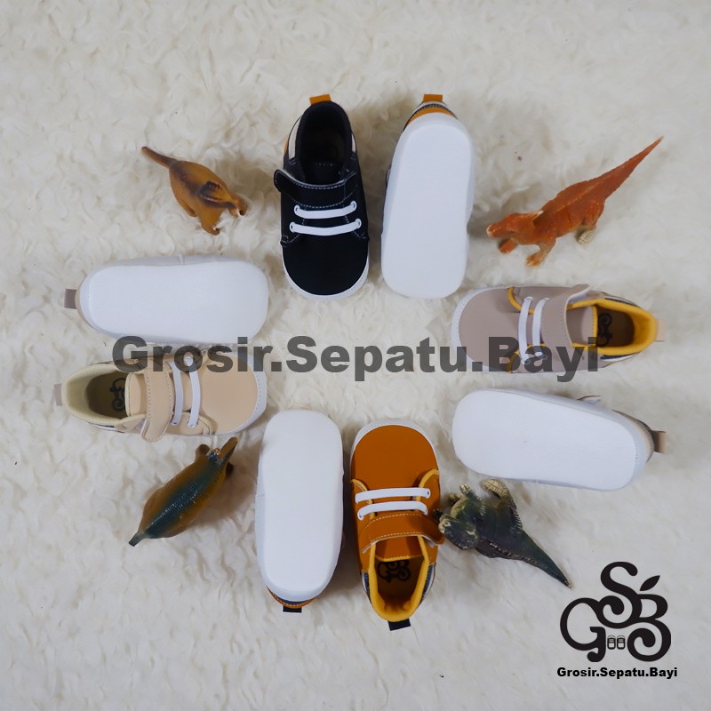 sepatu bayi baby shoes prewalker laki laki perempuan umur 2 - 14 bulan model Basket Case