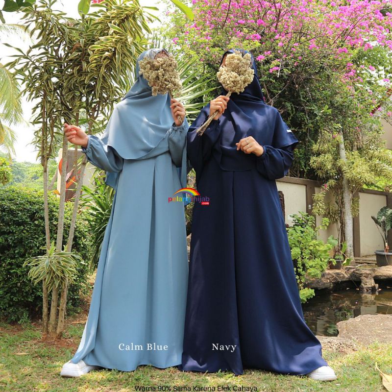 Gamis remaja dan dewasa Thalia pelangi hijab