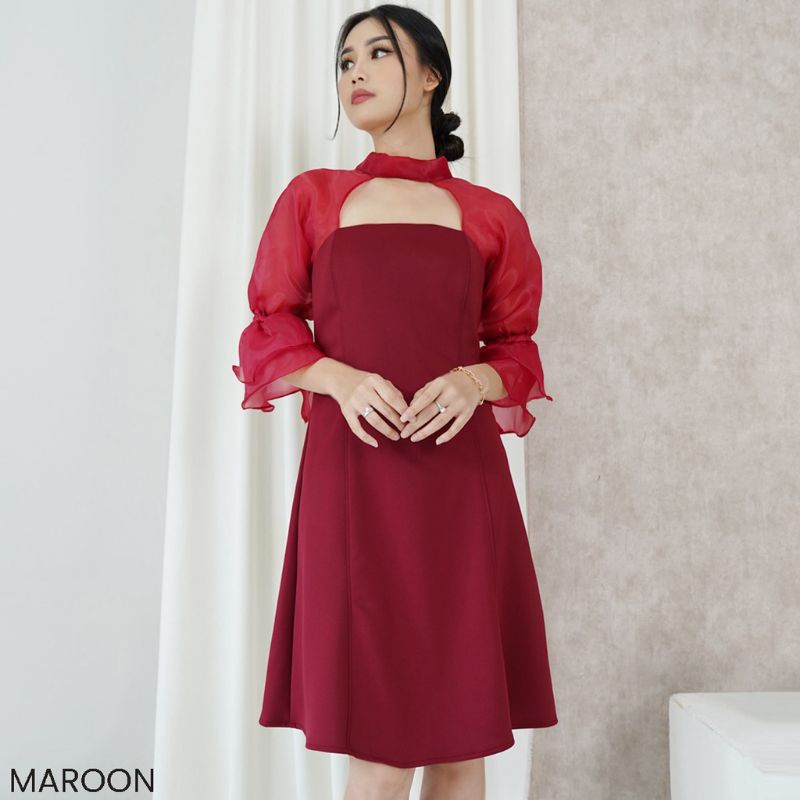 Merry Dress Organza Dress Mini Party Kondangan