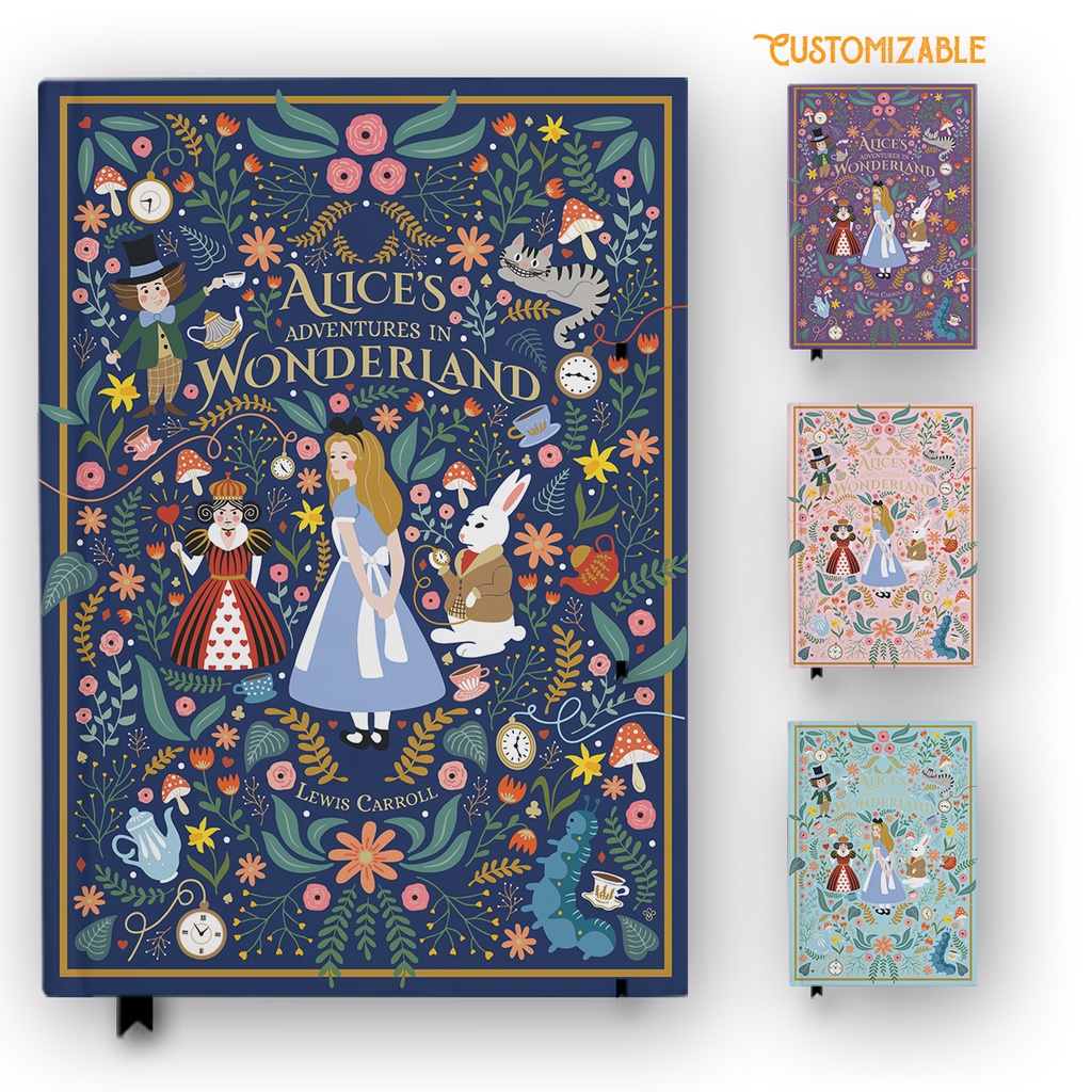 

Buku Catatan Alice In Wonderland 4 Hardcover Agenda Diary Notebook Jurnal Custom