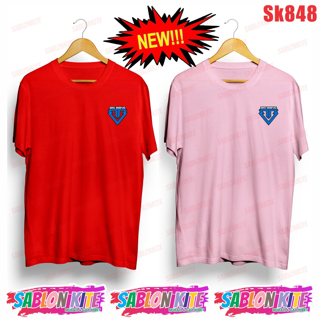 MURAH!!! KAOS BIGBANG LOGO KECIL SMALL SK848 UNISEX COMBED 30S