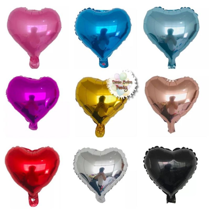 Balon Foil Love / Balon Foil Hati Mini 20cm