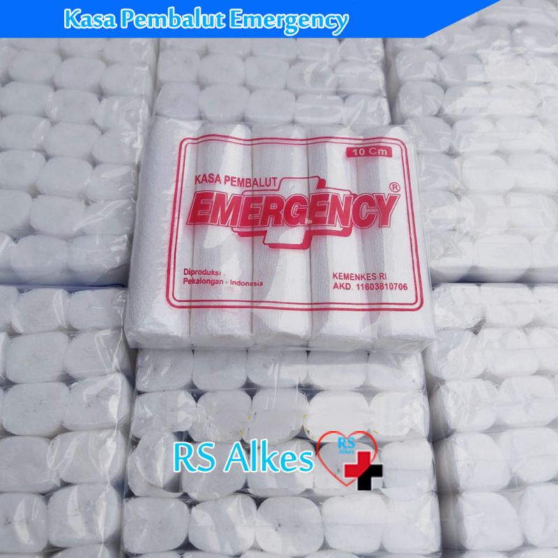 Verban Gulung 10 cm Verban Gulung Kasa Verban Perban Gulung Emergency Per Pack 5 Roll