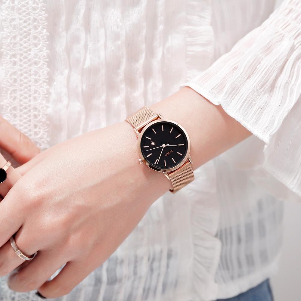 SKMEI 1530 Jam Tangan Wanita Analog Tali Stainless WATCHKITE WKOS