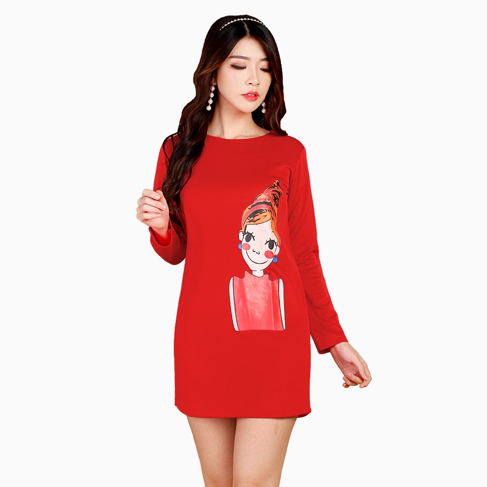 Mini Dress sexy Lengan Panjang Gaya korea - XSHOP Listia