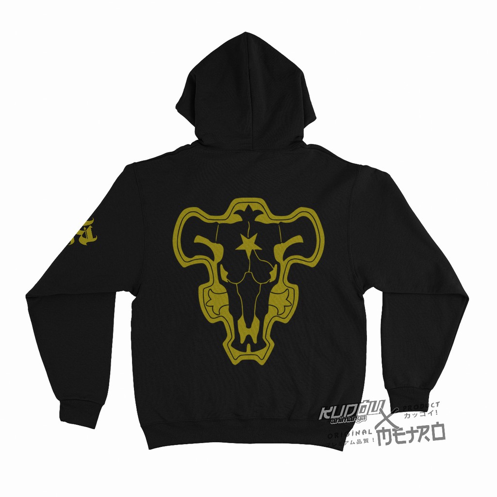 Hoodie Blackbull Gold Black Clover Gold Anime Manga Premium