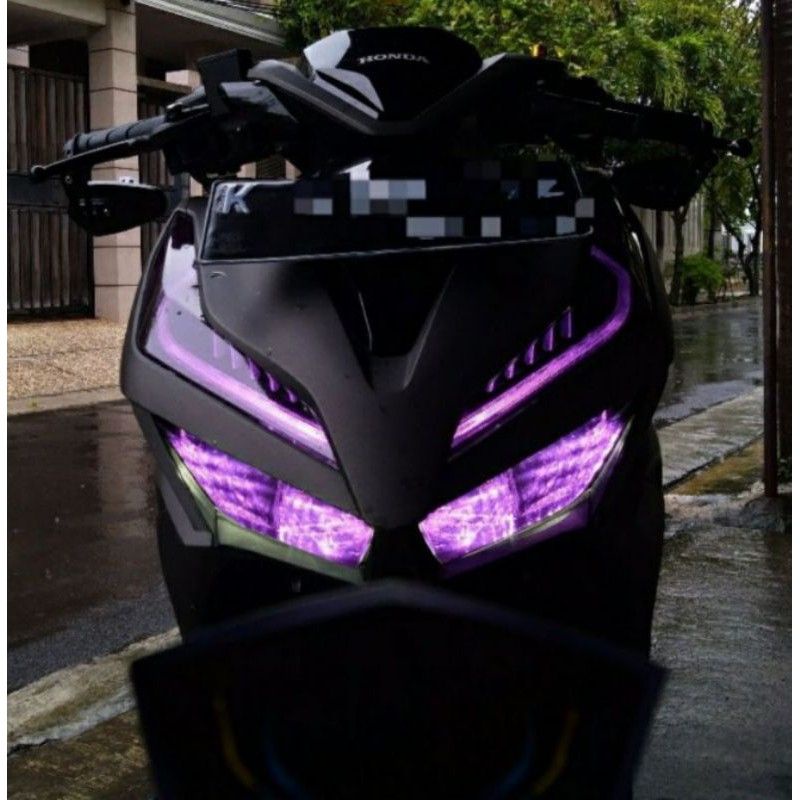 Stiker motor lampu alis vario polos