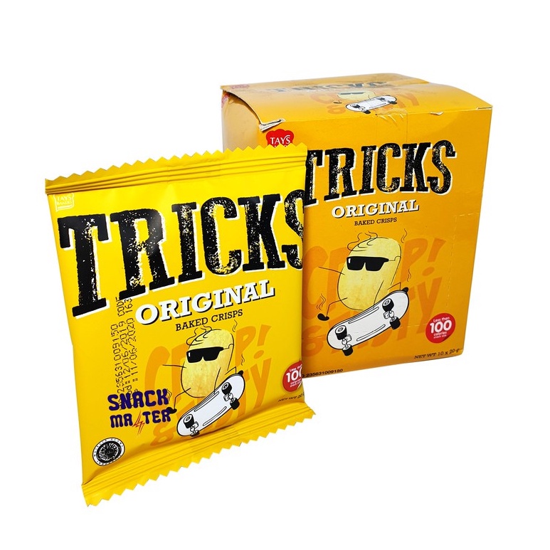 TRICKS BOX ISI 10 PCS / SNACK TRICKS BULGOGI BBQ KIMCHI RENDANG