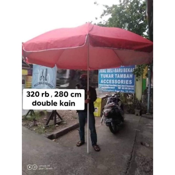 Jual COD Makassar Tenda Payung Jumbo Double Kain Shopee Indonesia