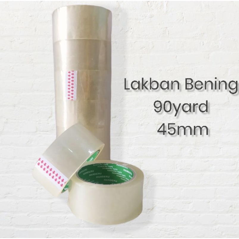 

LAKBAN BENING HANDERU 1 KARTON 72 PCS- 45MM x 65M x 45MIC
