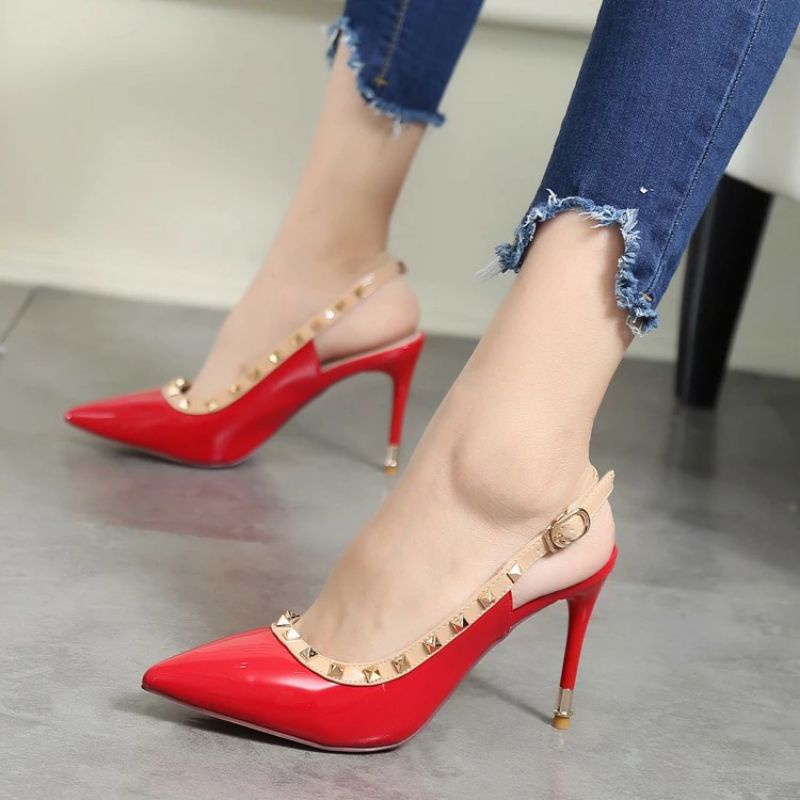 HEELS WANITA PIRAMID HIGH HEELS WANITA KOREA HEELS LANCIP HEELS TERLARIS TERVIRAL PD307