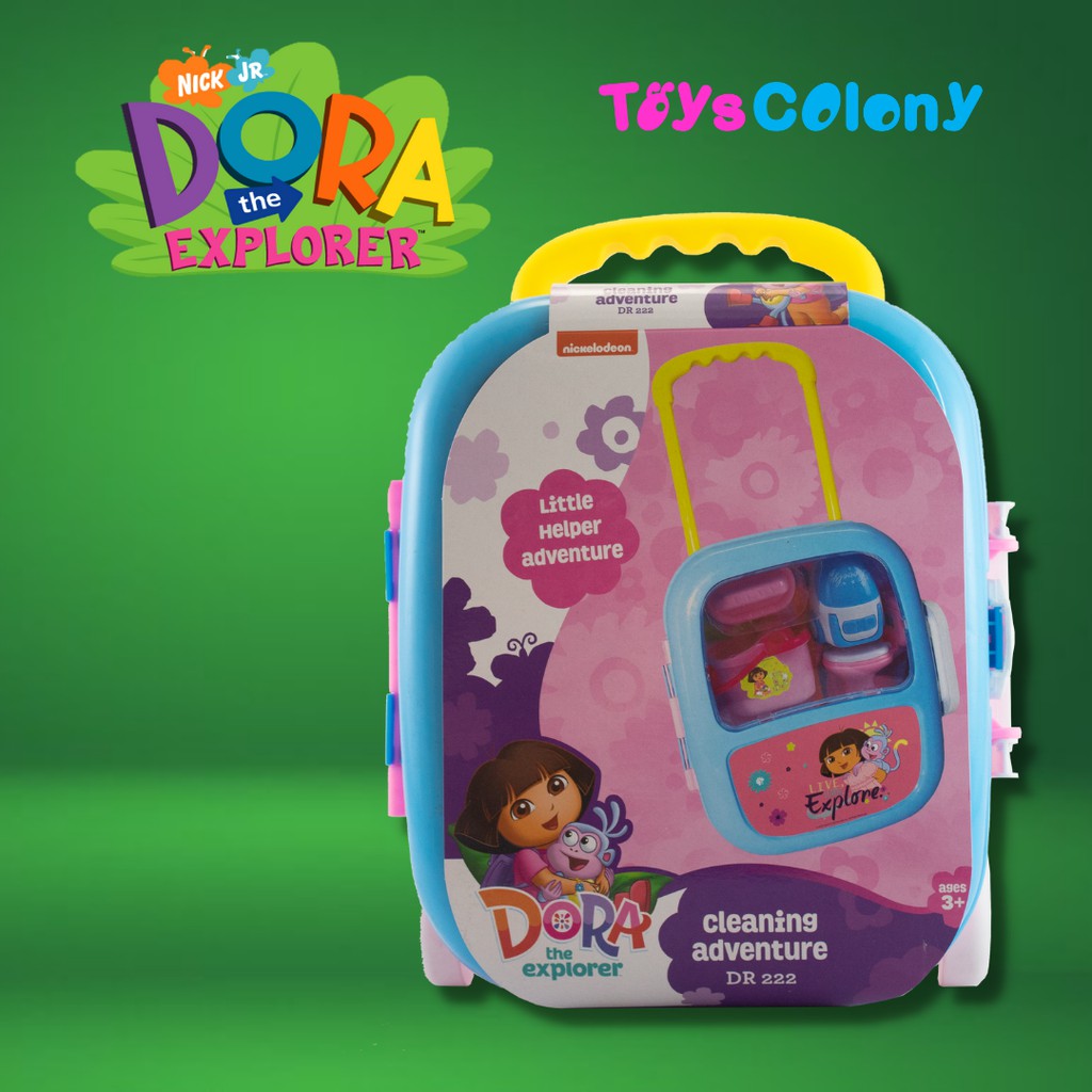 MAINAN KOPER / TRAVEL BAG CLEANING ADVENTURE SET DORA DR 222