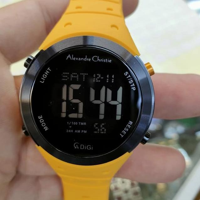 Jam Digital Original Alexandre Christie Ac 9350 MH All Stainless Termurah