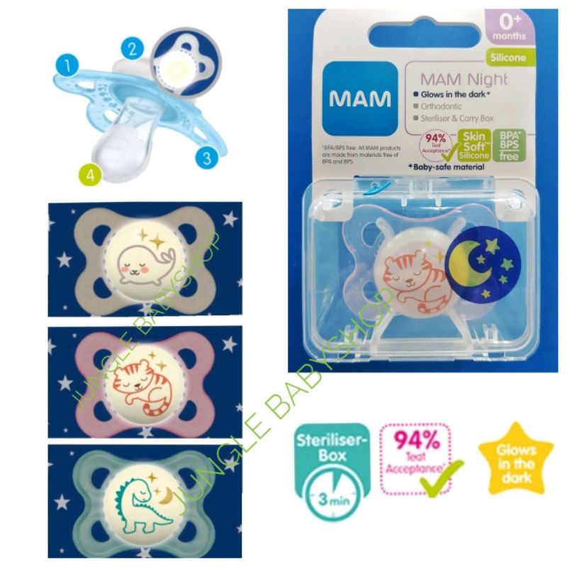 MAM Pacifier Night 0+ Empeng Bayi Baby