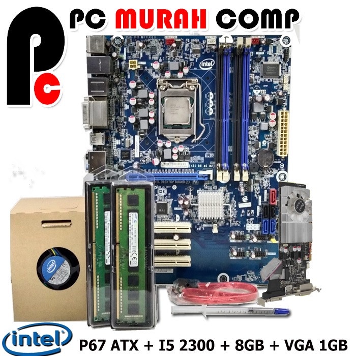 Motherboard Intel Soket 1155 P67  I5 2300