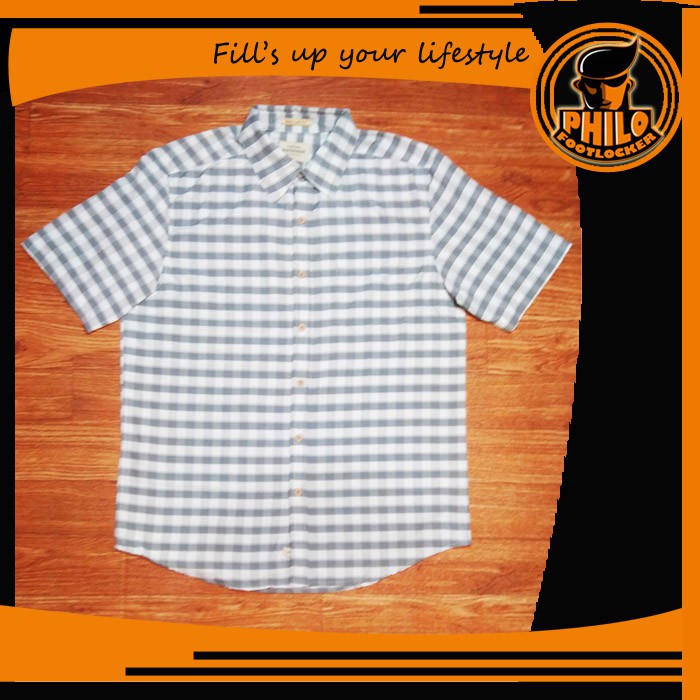 Kemeja Surfing Pria Cowok Lengan Pendek Quiksilver QS11 Motif Kotak Casual Original Branded Kekinian