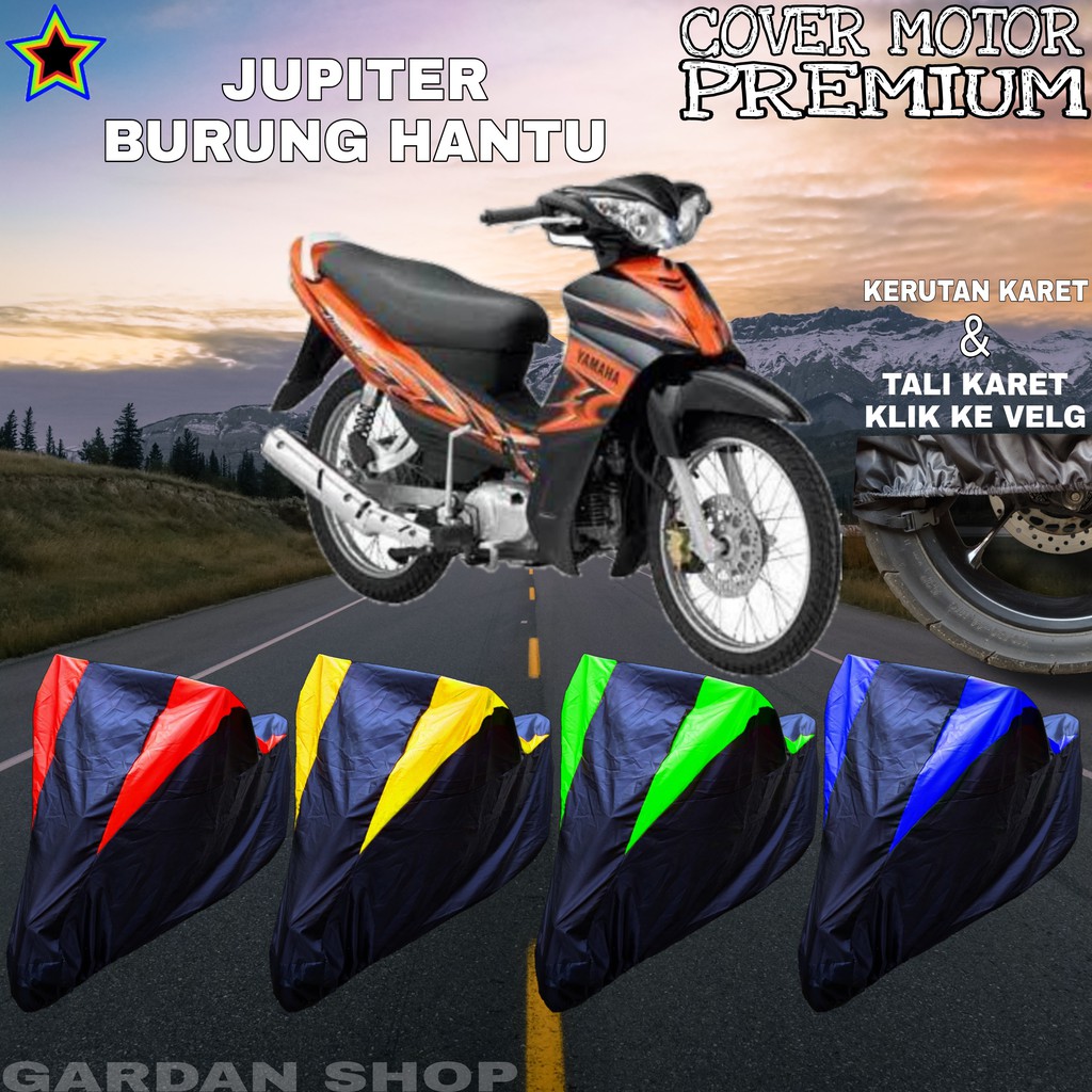 Sarung Motor JUPITER Hitam KOMBINASI Body Cover Penutup Pelindung Motor Jupiter PREMIUM