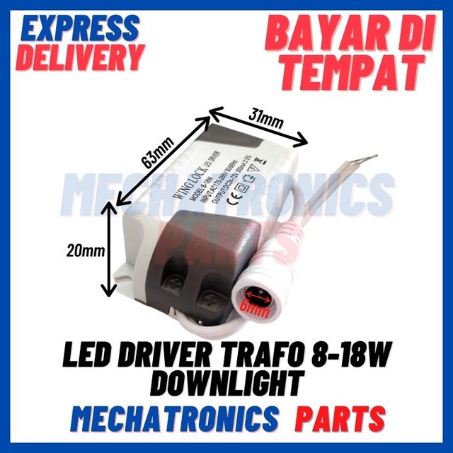 [DSP-9453] LED DRIVER TRAFO LED PANEL 8-18WATT DOWNLIGHT