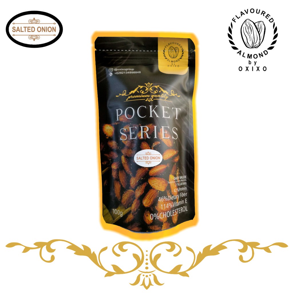

Salted Onion Pocket Series Flavoured Almond 100gram