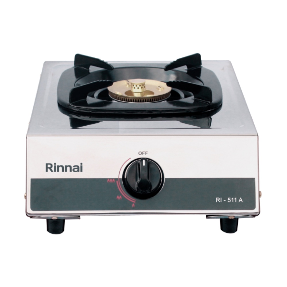 RINNAI KOMPOR GAS RI-511A | KOMPOR GAS RINNAI 1 TUNGKU STAINLESS API LILIN