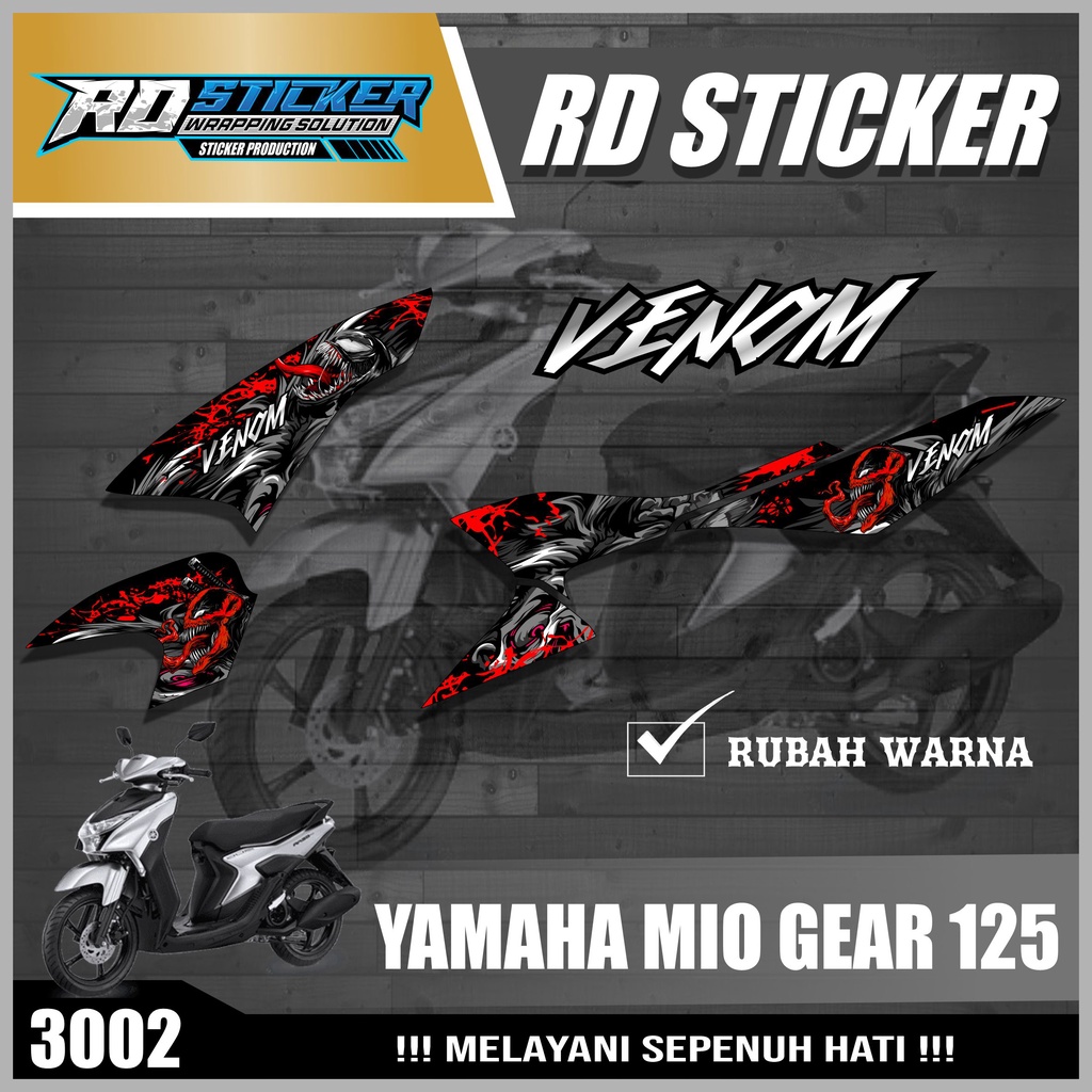 ( BISA COD ) striping mio gear 125 striping mio gear 125 variasi sticker mio gear hologram sticker m